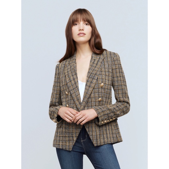 NWT L’AGENCE Kenzie Tweed Blazer - Picture 4 of 6